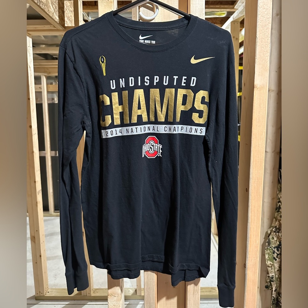 Nike Ohio State National Champ 2014 Long Sleeve Men’s Medium